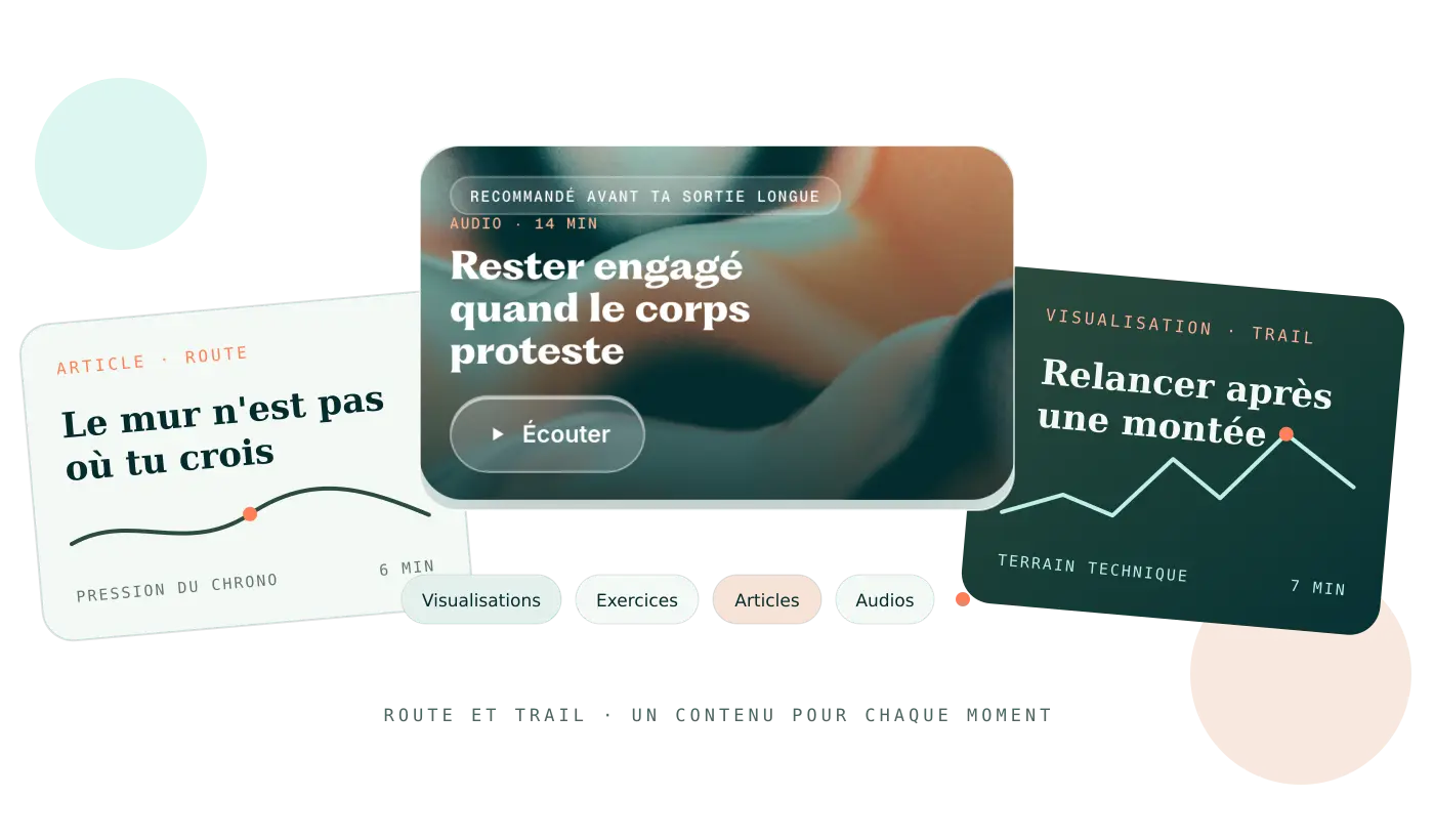 Contenus Kairn pour la route et le trail : articles, audios et visualisations